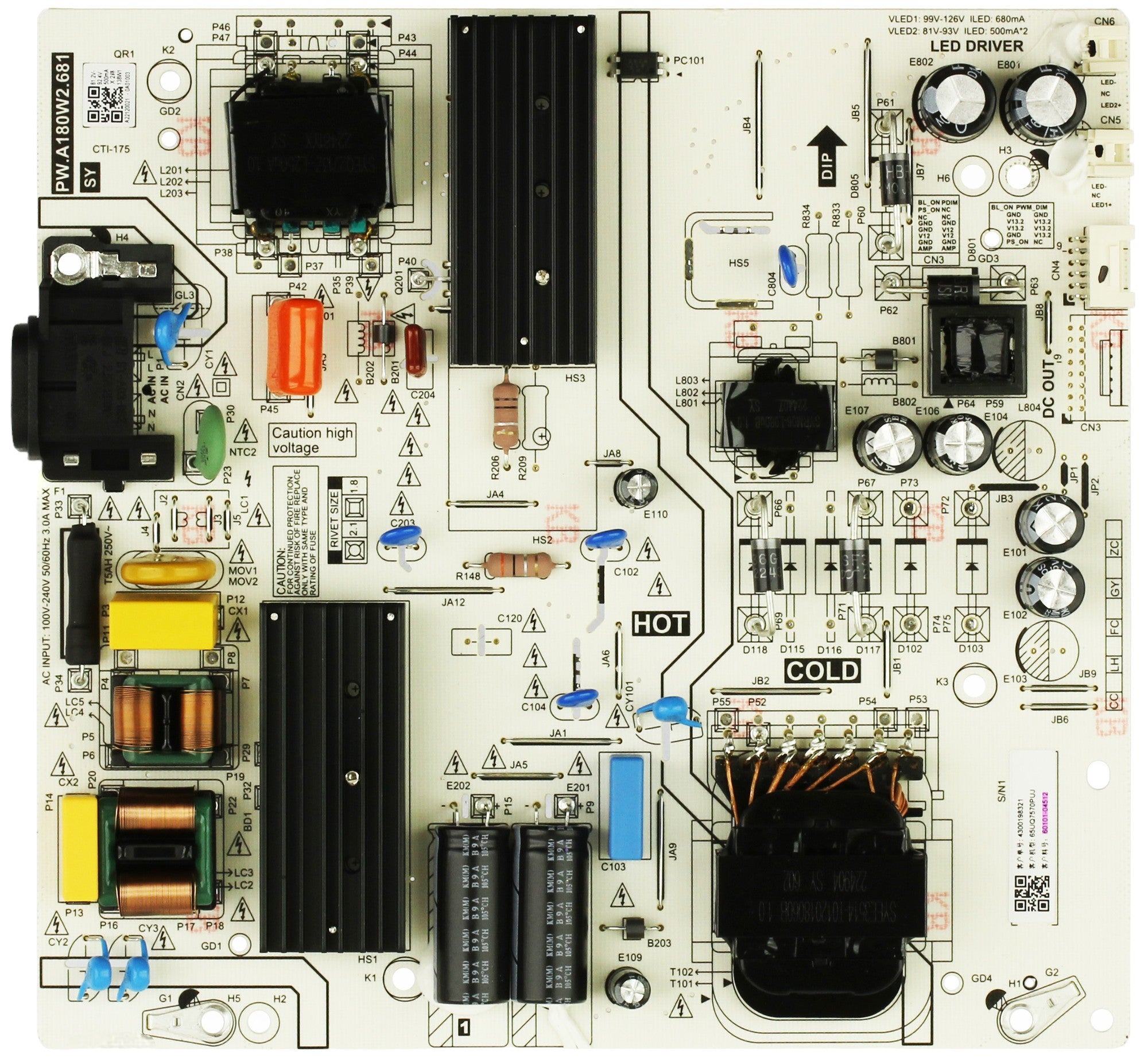 LG 60101-04512 Power Supply Unit for 65UQ7570PUJ.CUSFBH