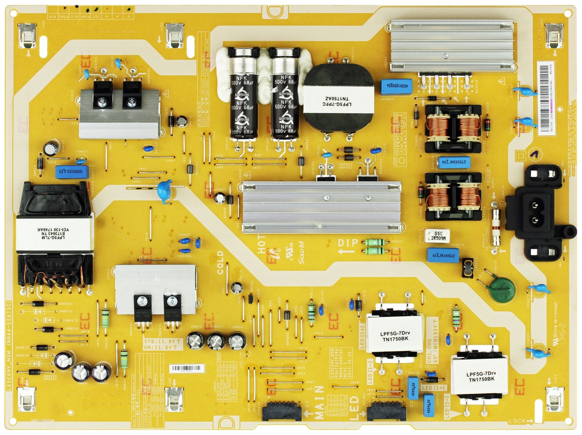 Samsung BN44-00873C Power Supply / LED Board