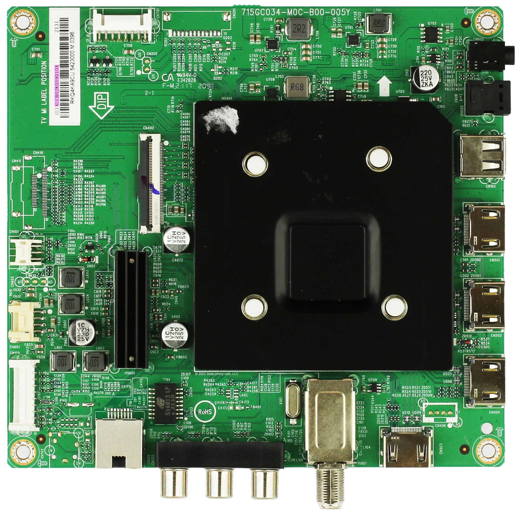 Insignia 756TXLCB02K059010X Main Board for NS-50F501NA22 REV.A