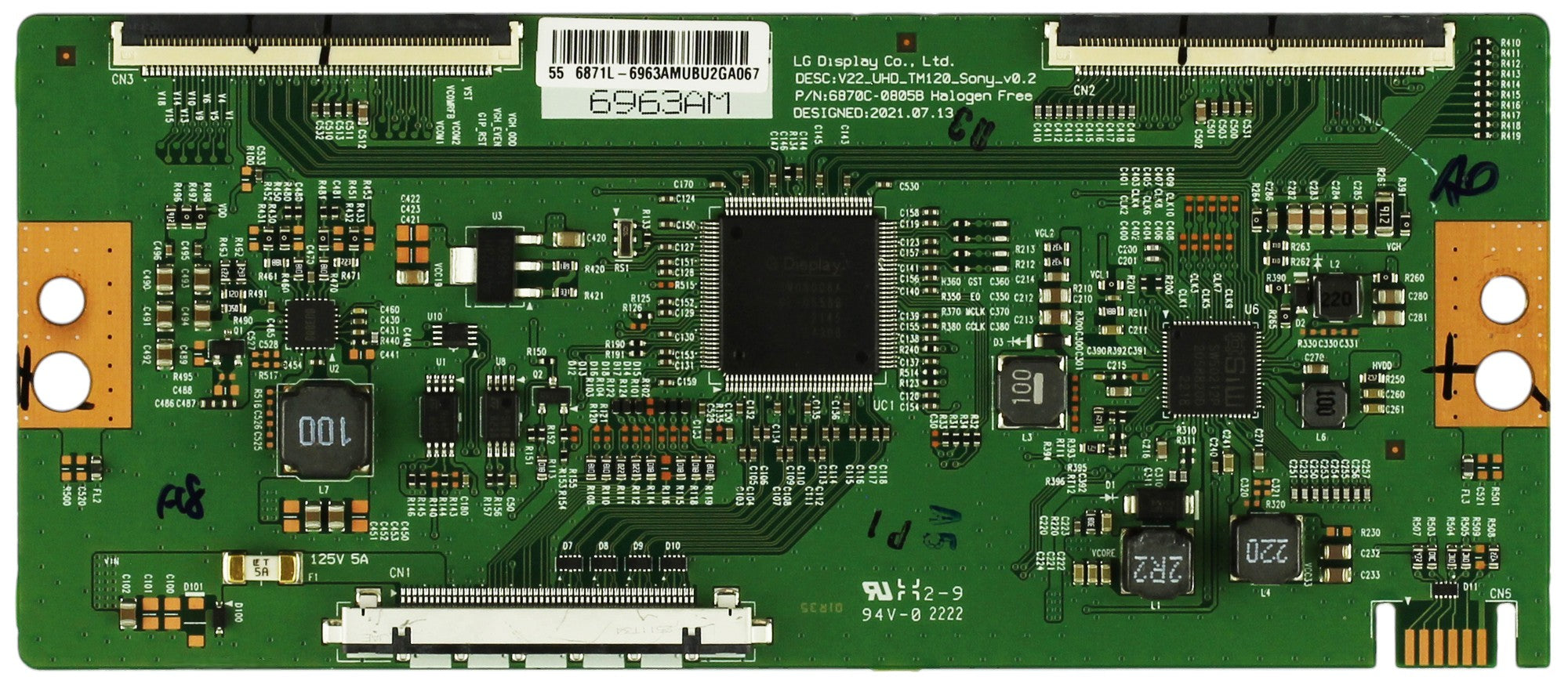 Sony 6871L-6963A 1-015-162-11 T-Con Board