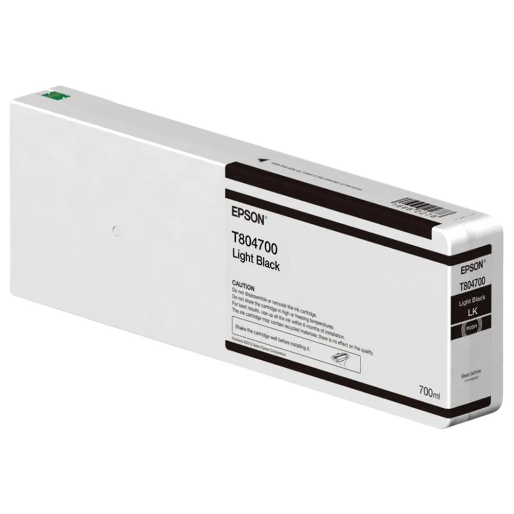 New, Pre-Owned - Epson 700ml UltraChrome HD Light Black Ink Cartridge, T804700