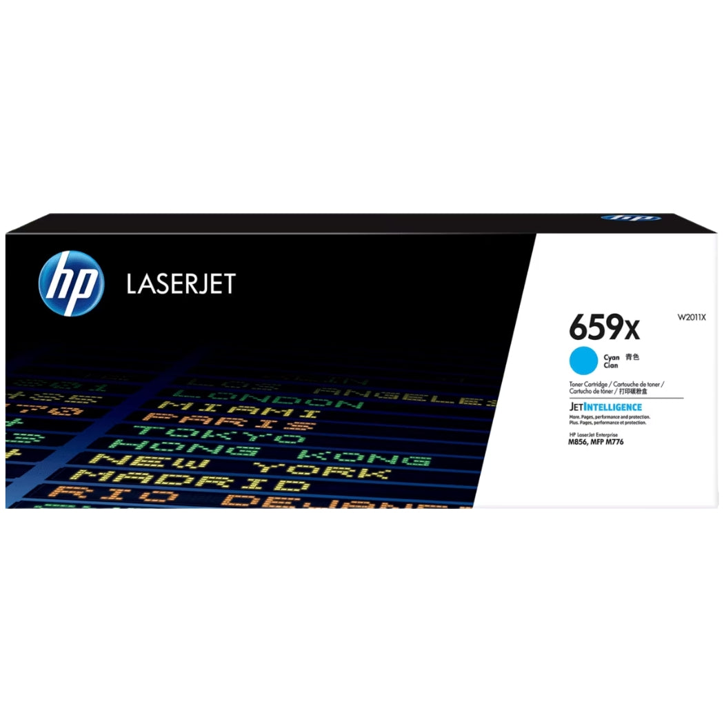 New, Pre-Owned - HP 659X High Yield Cyan Toner Cartridge, W2011X