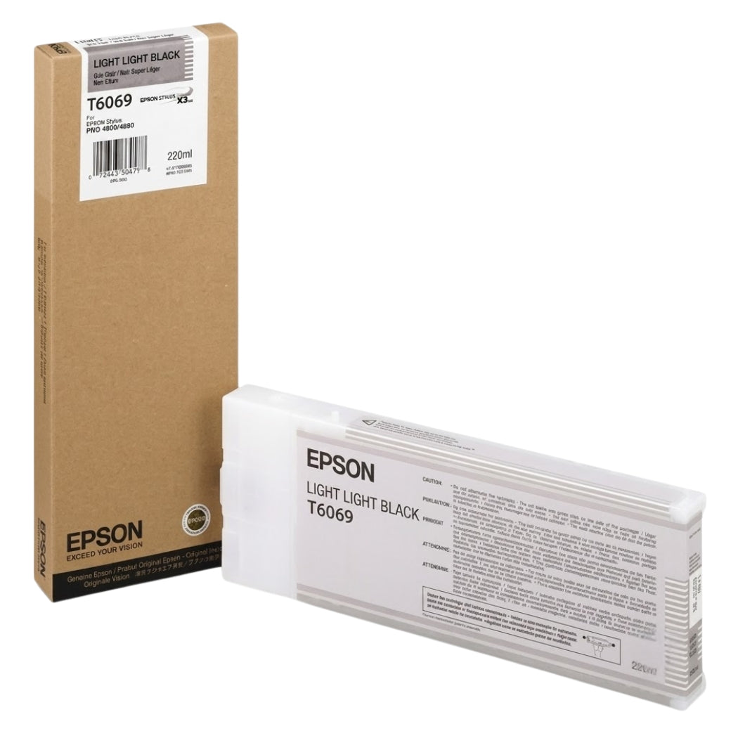 New, Pre-Owned - Epson (T6069) 220ml Light Light Black Ink Cartridge, T606900