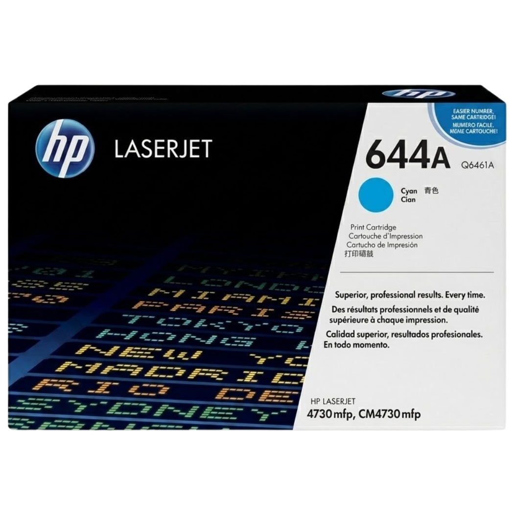 New, Pre-Owned - HP 644A Standard Yield Cyan Toner Cartridge, Q6461A