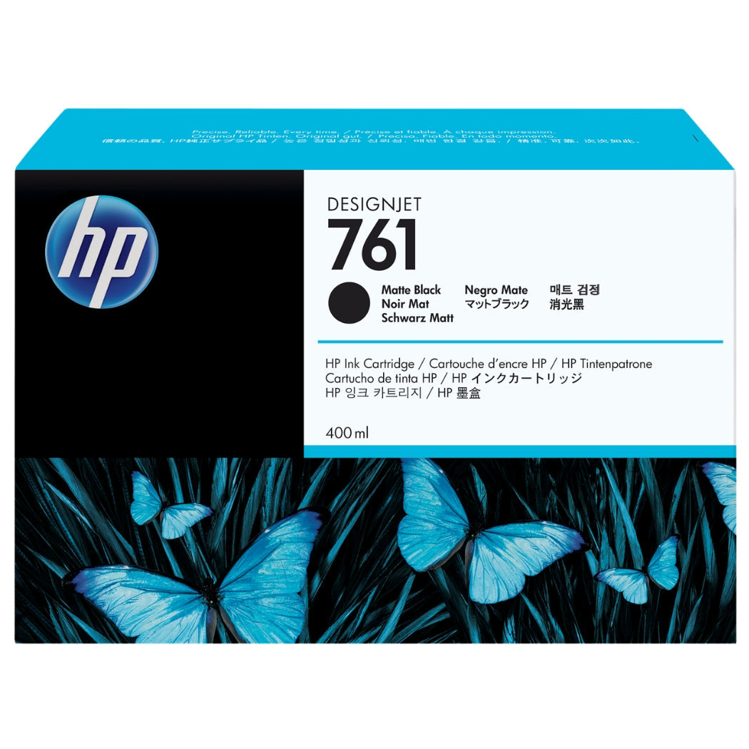 New, Pre-Owned - HP 761 400mL (CM991A) Matte Black Ink Cartridge
