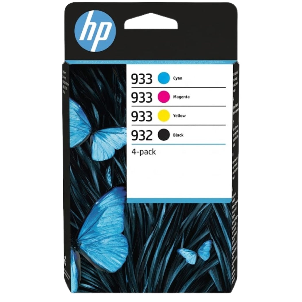 New, Pre-Owned - HP 932 Black & 933 Color Ink Cartridge- 4 Pack