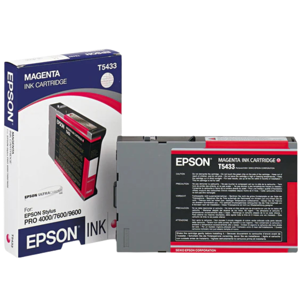 New, Pre-Owned - Epson T543 110ml Standard-Yield Magenta Ink Cartridge, T543300