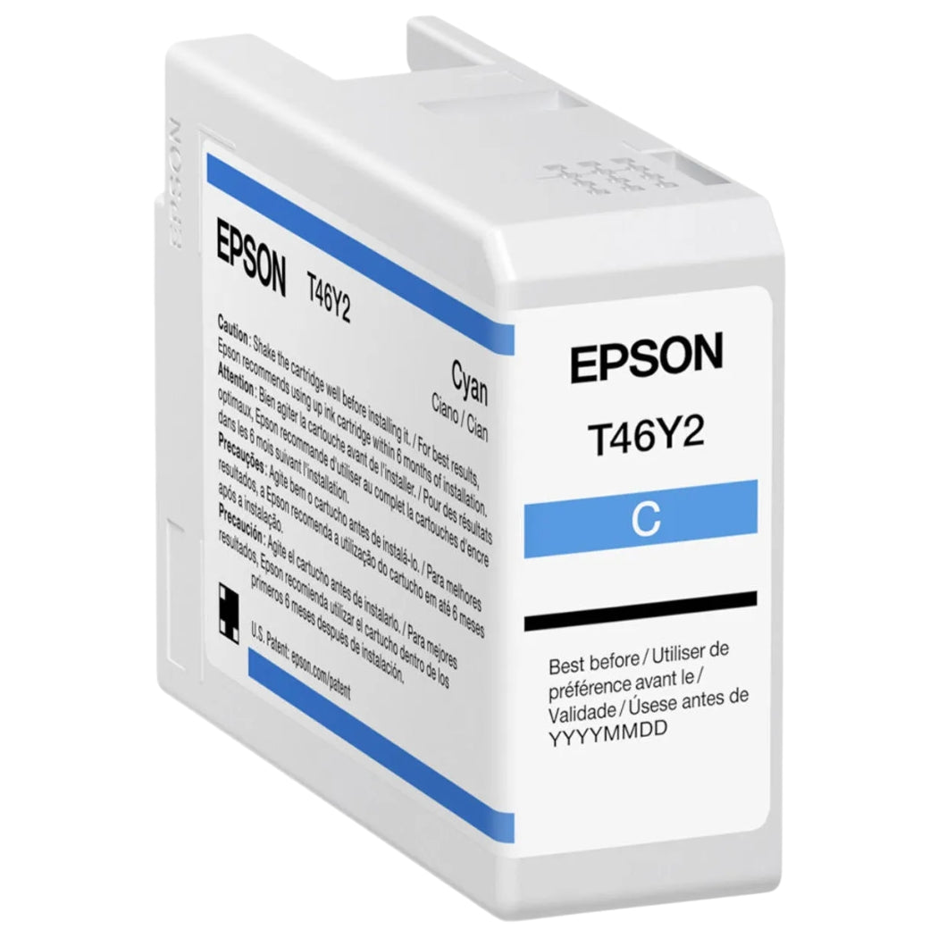 New, Pre-Owned - Epson T46Y2 Standard Yield Cyan Ink Cartridge