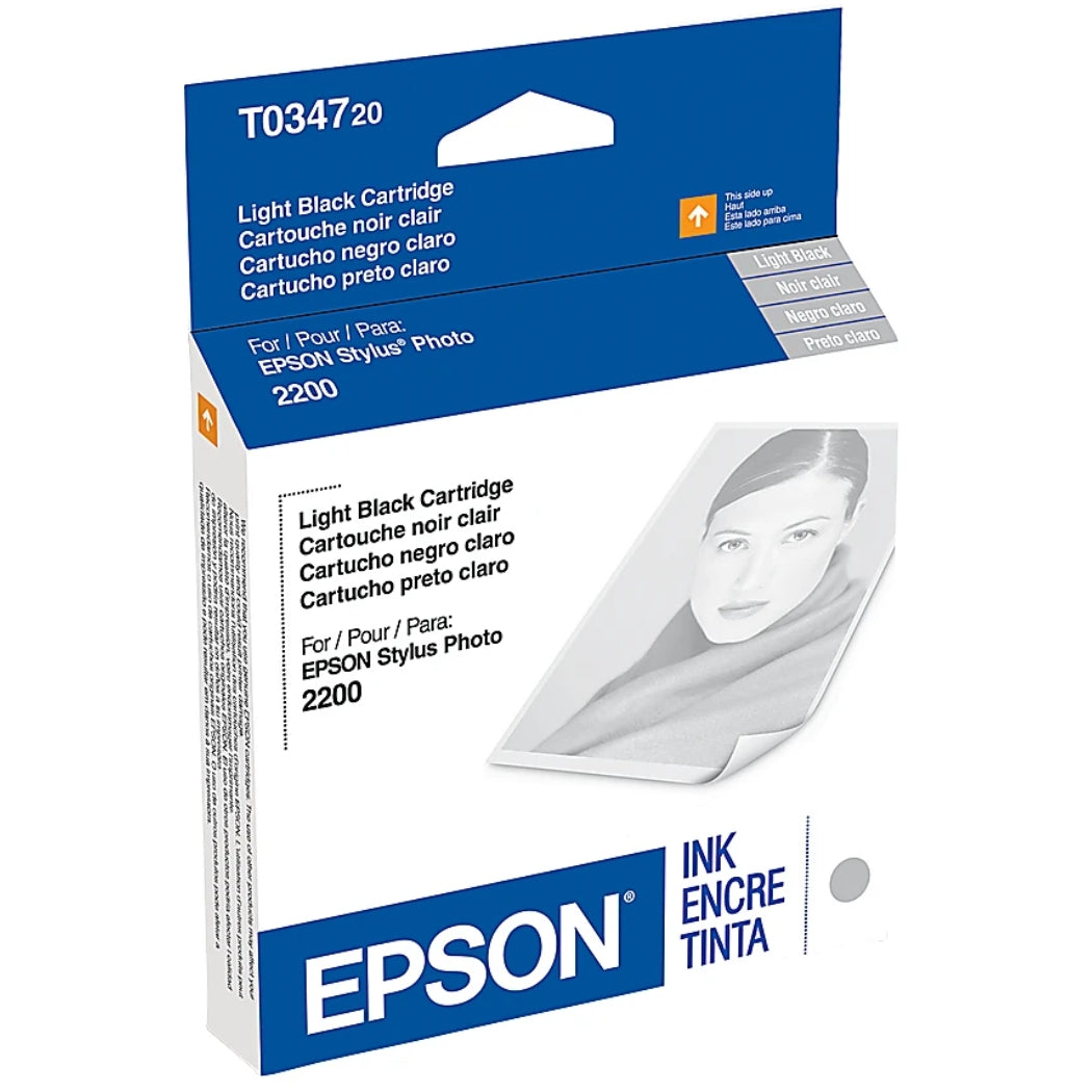 New, Pre-Owned - Epson 34 (T0347) Light Black Ink Cartridge