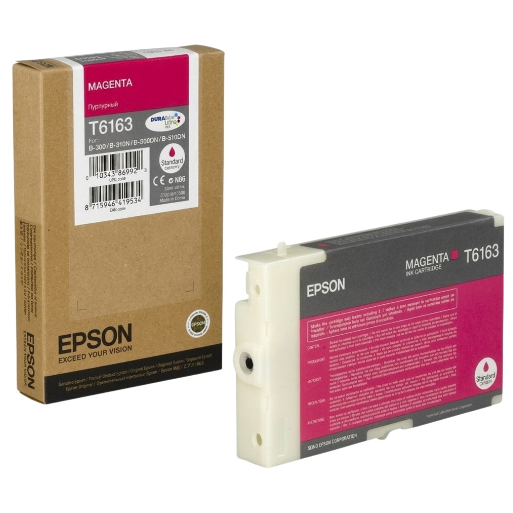 New, Pre-Owned - Epson T6163 110ml DURABrite Magenta Ink Cartridge, T616300