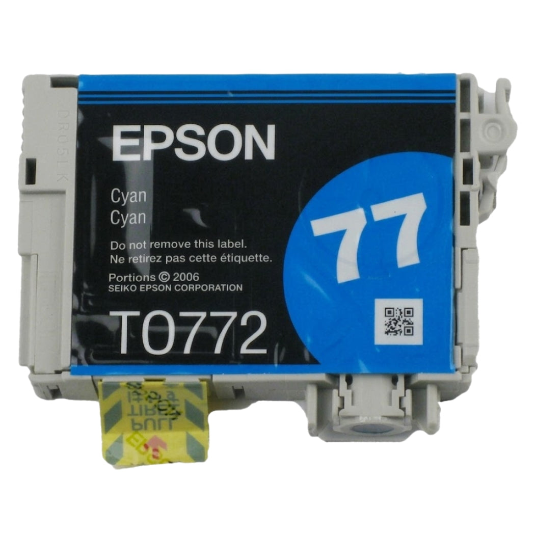New, Pre-Owned - Epson 77 (T0772) Cyan Ink Cartridge