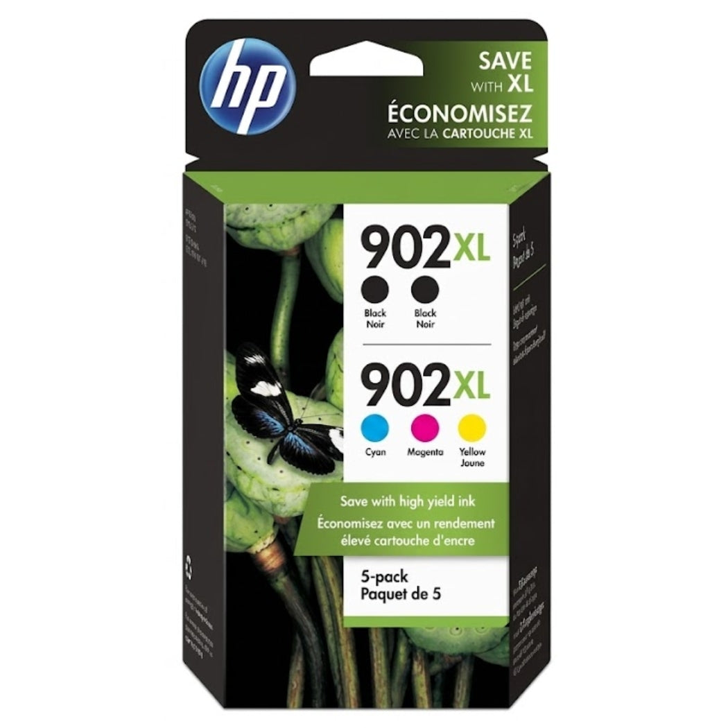 New, Pre-Owned - HP 902XL 2 Black and Color Ink Cartridge