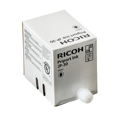 New, Pre-Owned - Ricoh JP-30 Standard-Yield Black Ink Cartridge, 817113