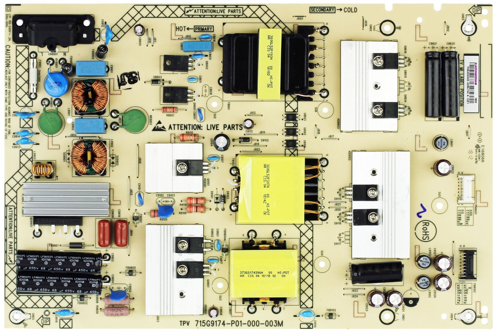 Vizio ADTVH4020AAW Power Supply Board