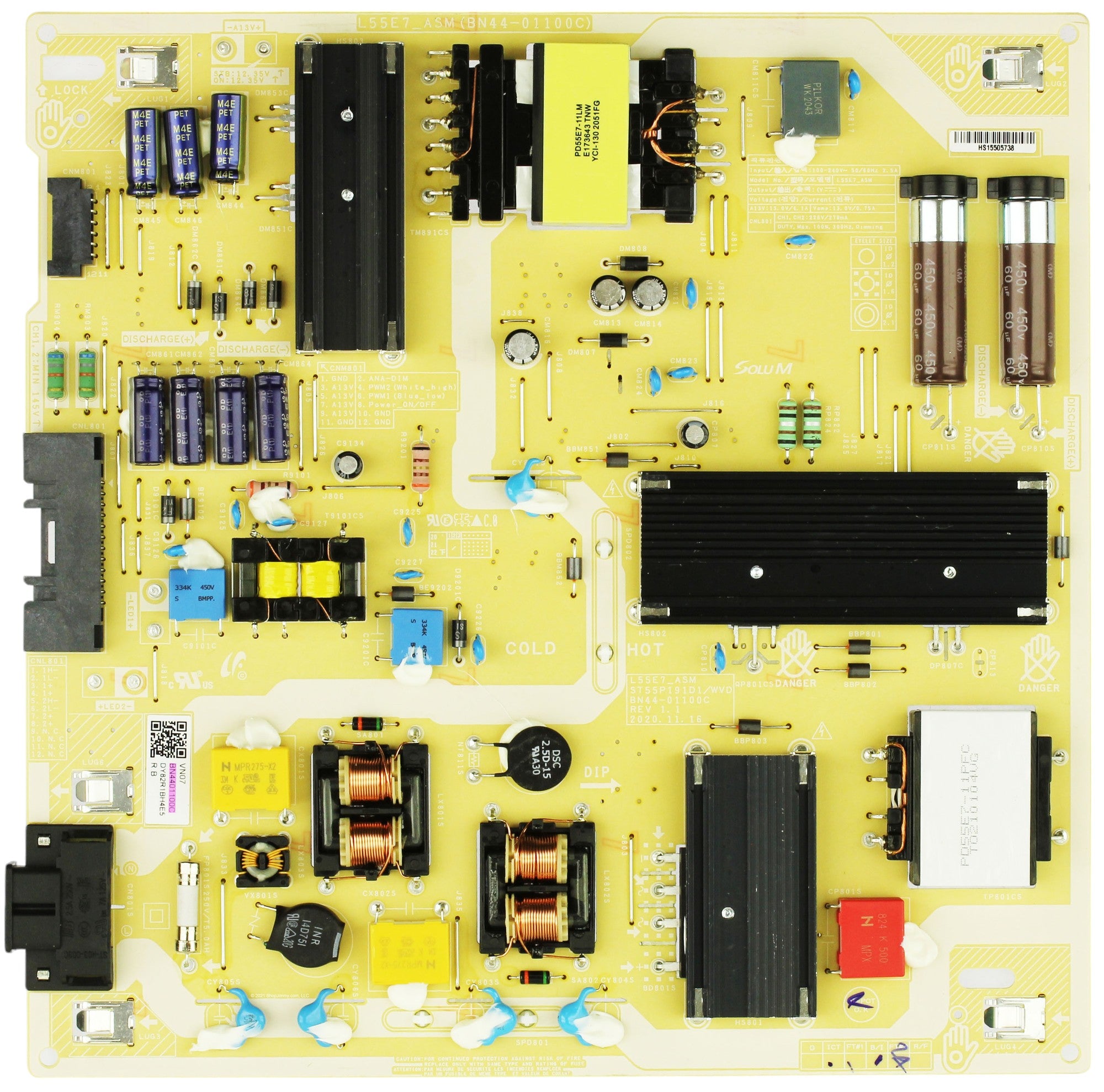 Samsung BN44-01100C Power Supply / LED Board