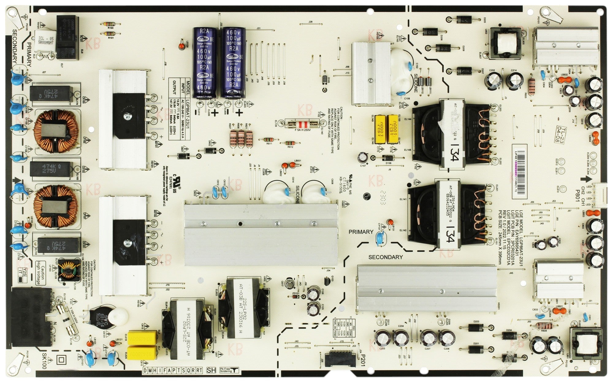 LG EAY65895431 Power Supply / LED Board
