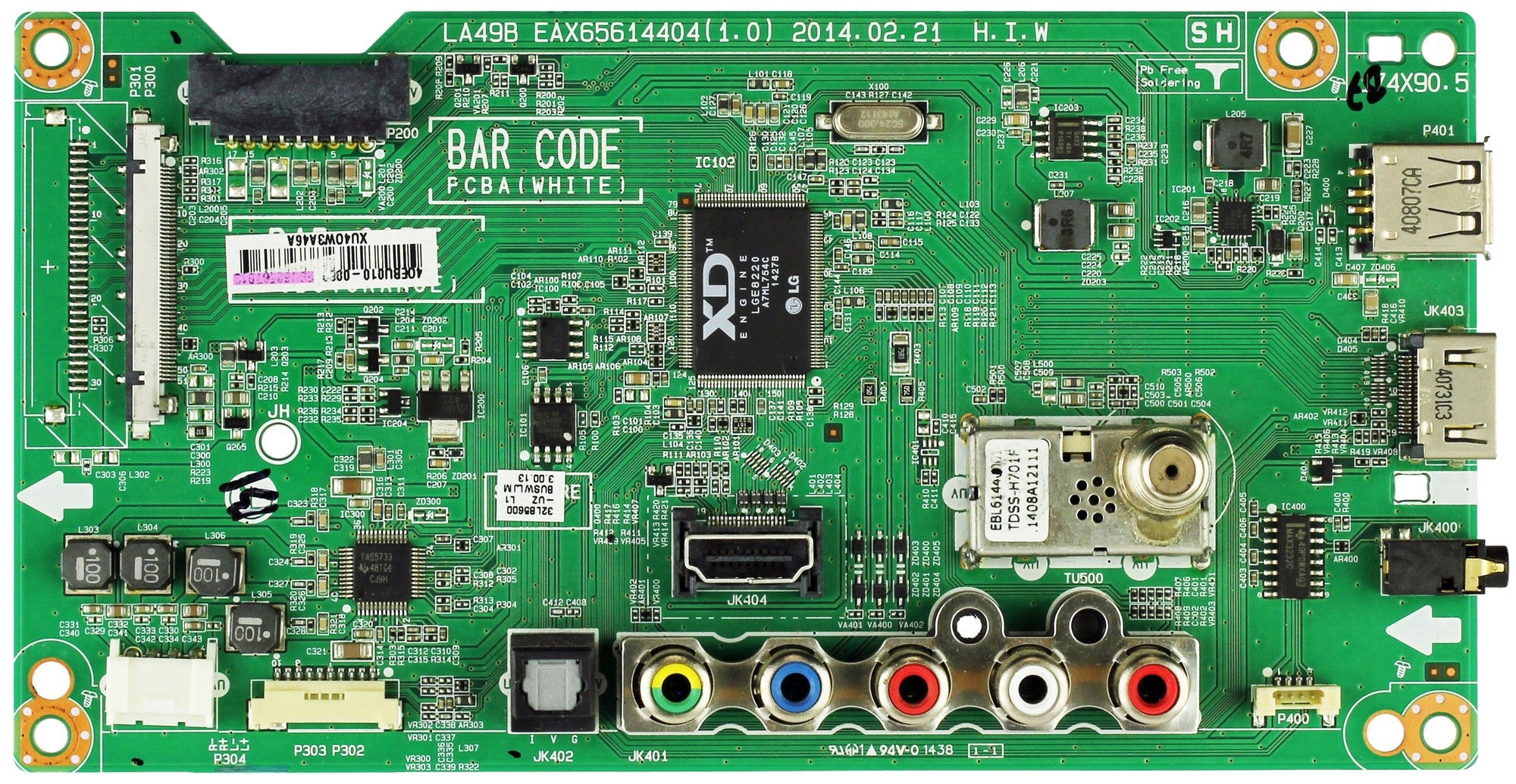 LG EBU62587913 Main Board for 32LB5600-UZ.BUSWLJM