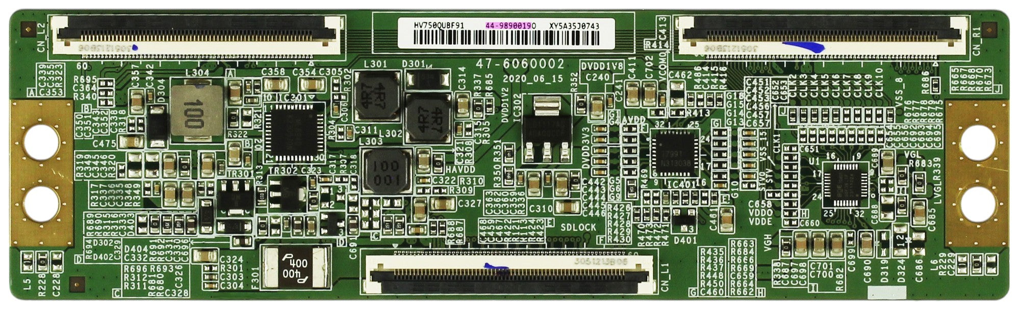 Vizio HV750QUBF91 44-9890019 T-Con Board