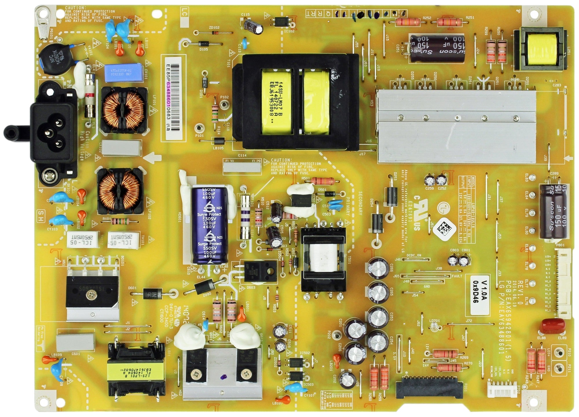 LG EAY63488601 Power Supply / LED Board