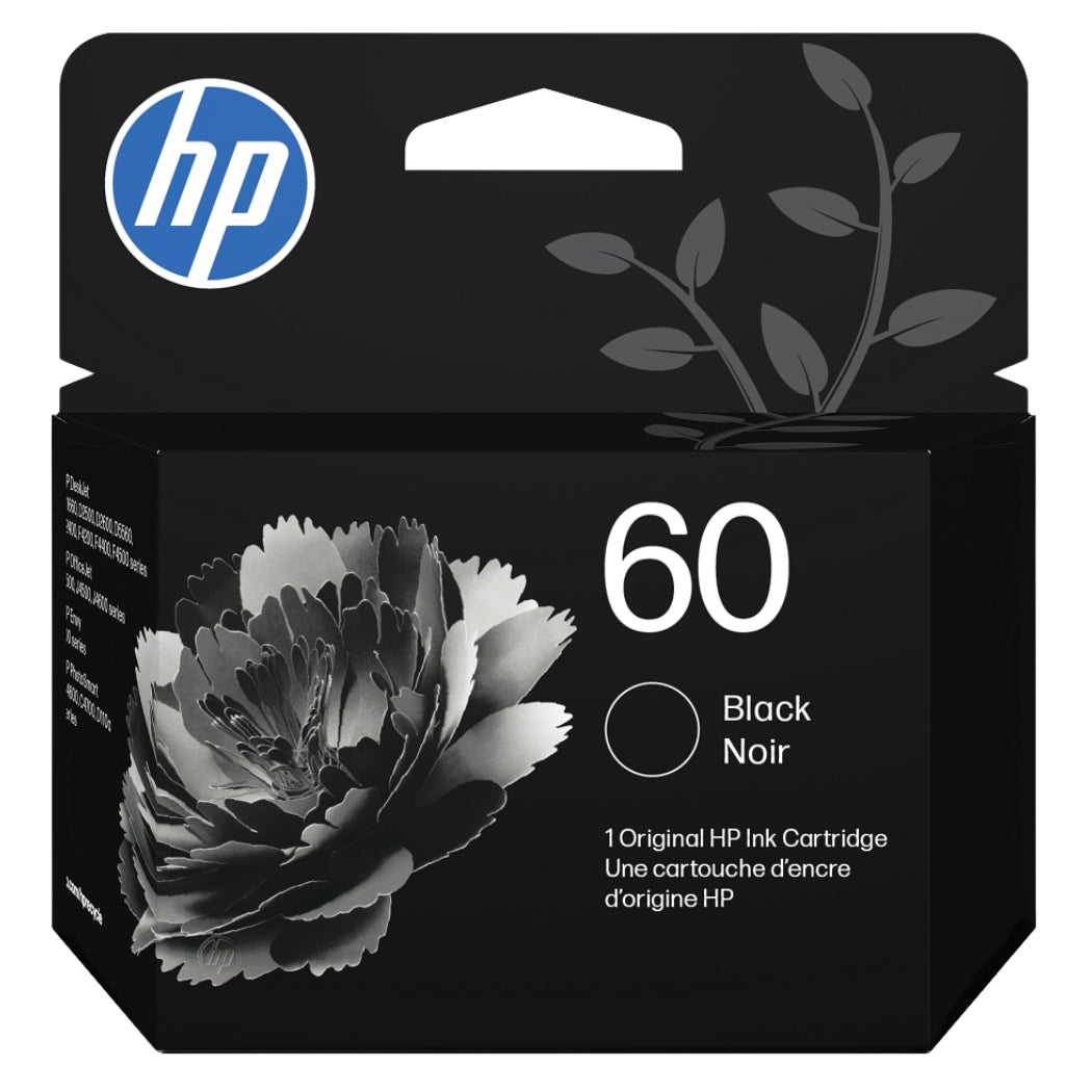 New, Pre-Owned - HP 60 (CC640WN) Black Ink Cartridge