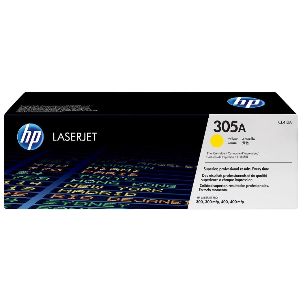 New, Pre-Owned - HP 305A Standard-Yield Yellow New, Pre-Owned - Toner Cartridge, CE412A