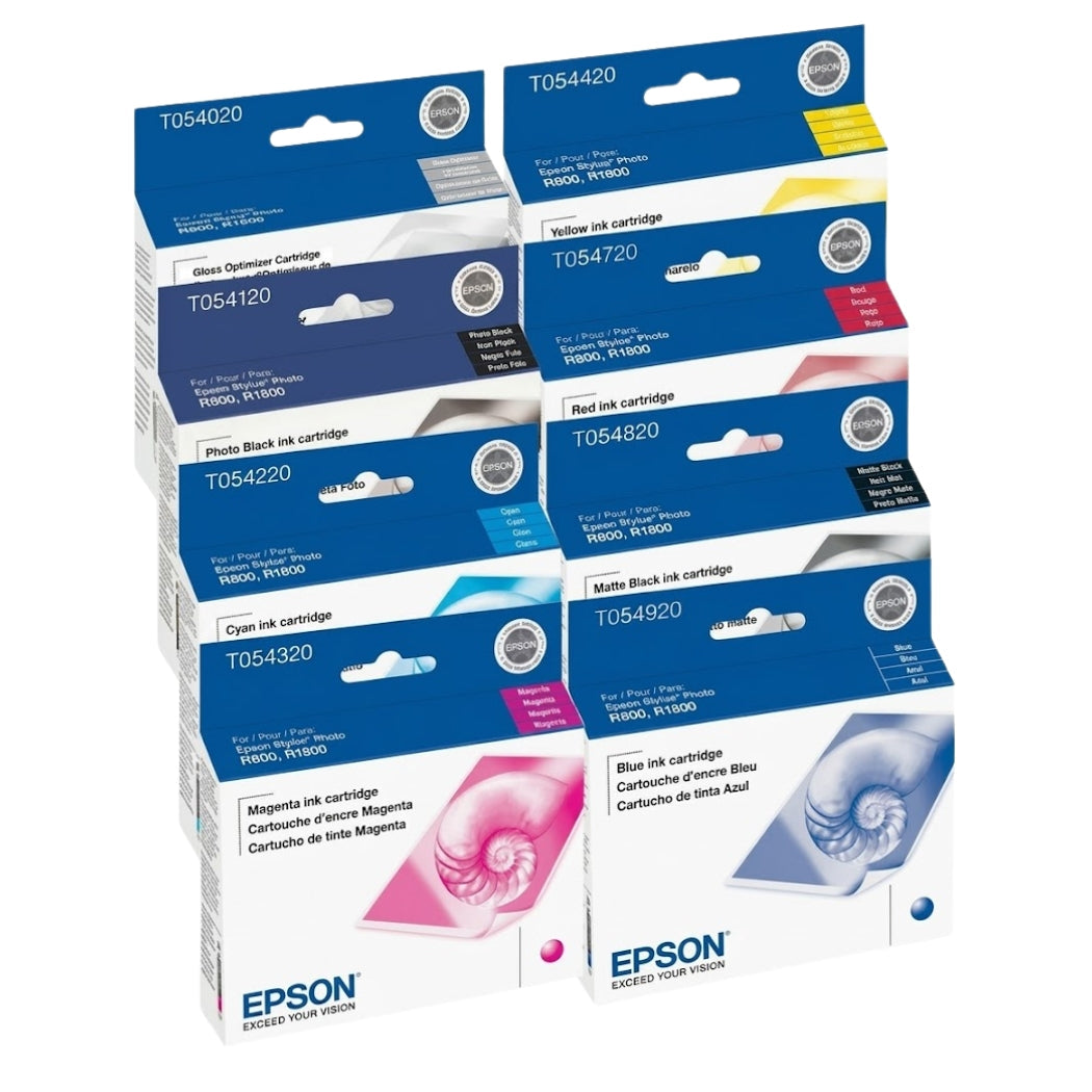 New, Pre-Owned - Epson T054 Black and Color Ink Cartridges