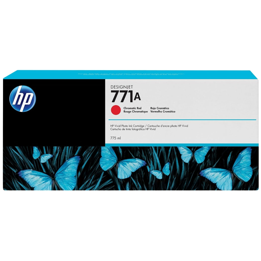 New, Pre-Owned - HP 771A 775-ml (B6Y16A) Chromatic Red Standard Yield Ink Cartridge