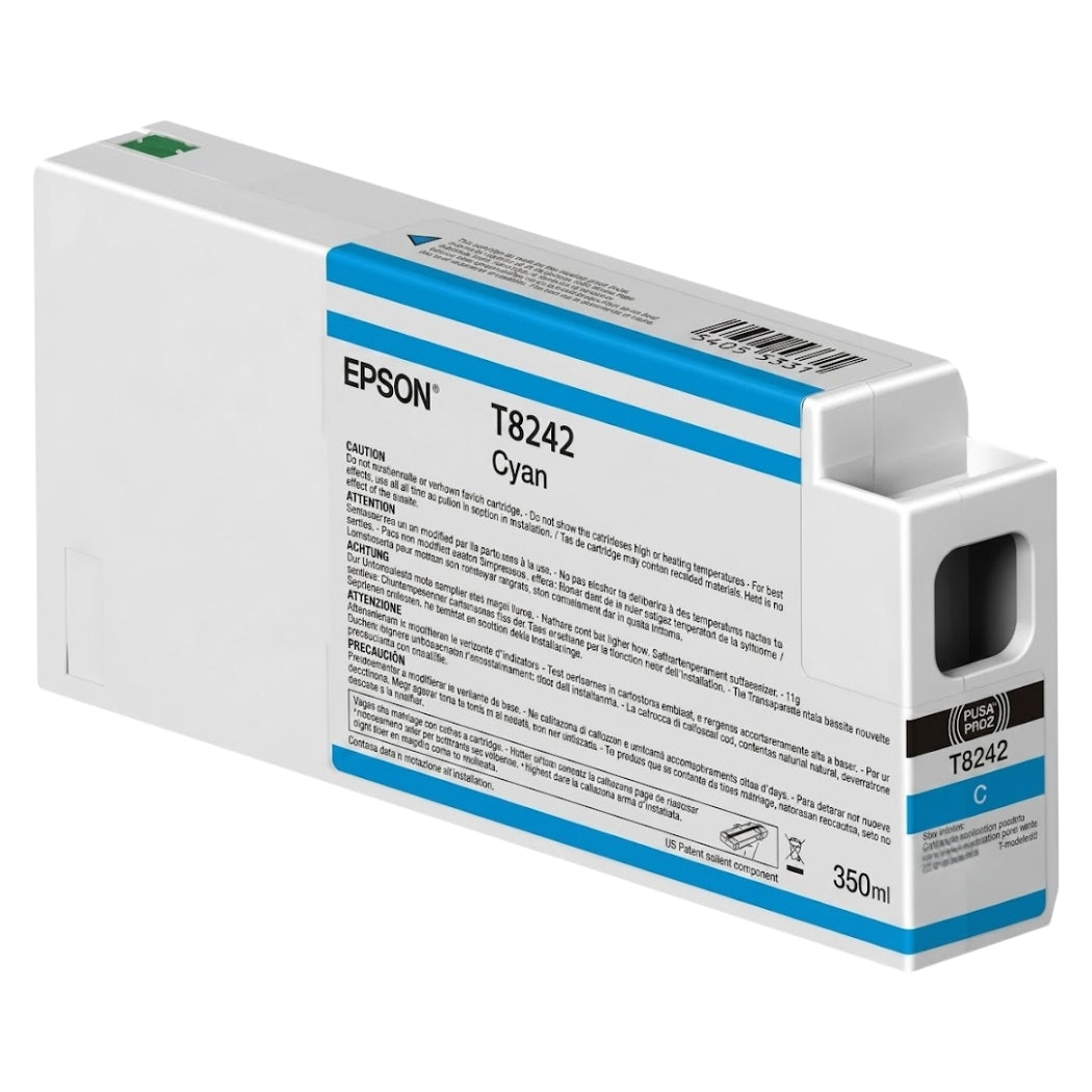 New, Pre-Owned - Epson 824 Cyan Ink Cartridge, T824200
