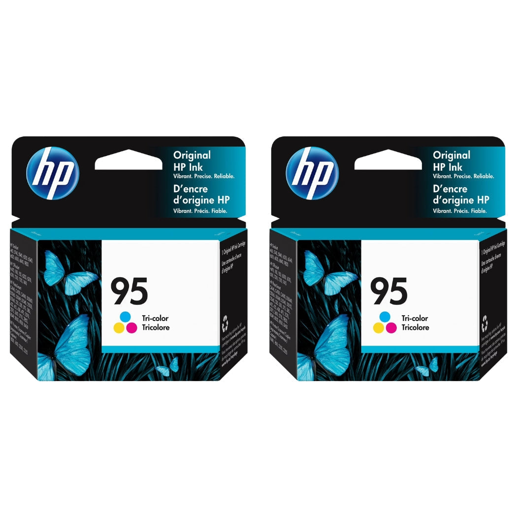 New, Pre-Owned - HP 95 (C8766WN) Tri-Color Ink Cartridge-Combo Pack