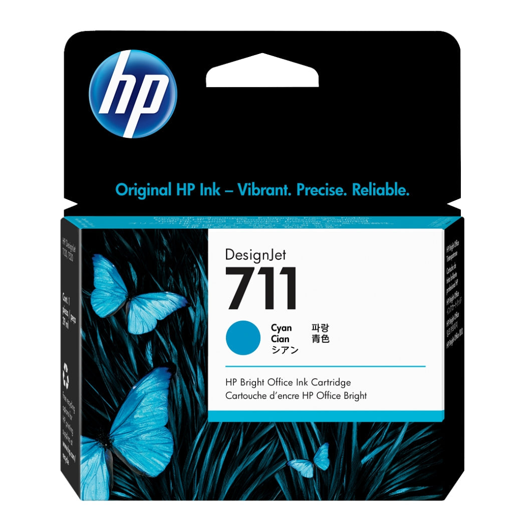 New, Pre-Owned - HP 711 29-ml (CZ130A) Cyan DesignJet Ink Cartridge