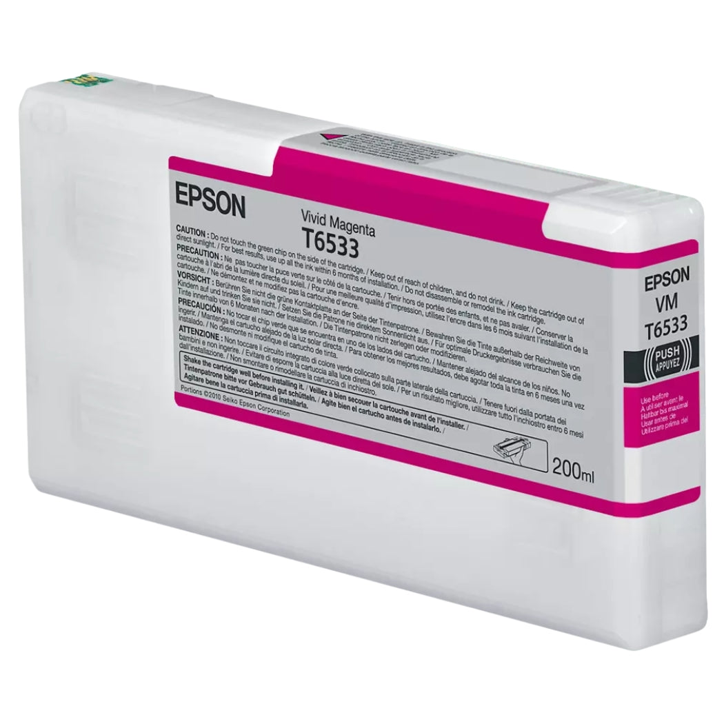 New, Pre-Owned - Epson T6533 Magenta 200ml Ink Cartridge
