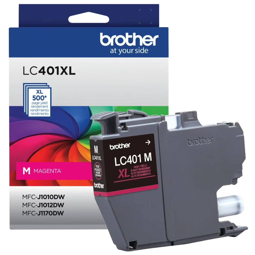 New, Pre-Owned - Brother LC401XL High Yield Magenta Ink Cartridge
