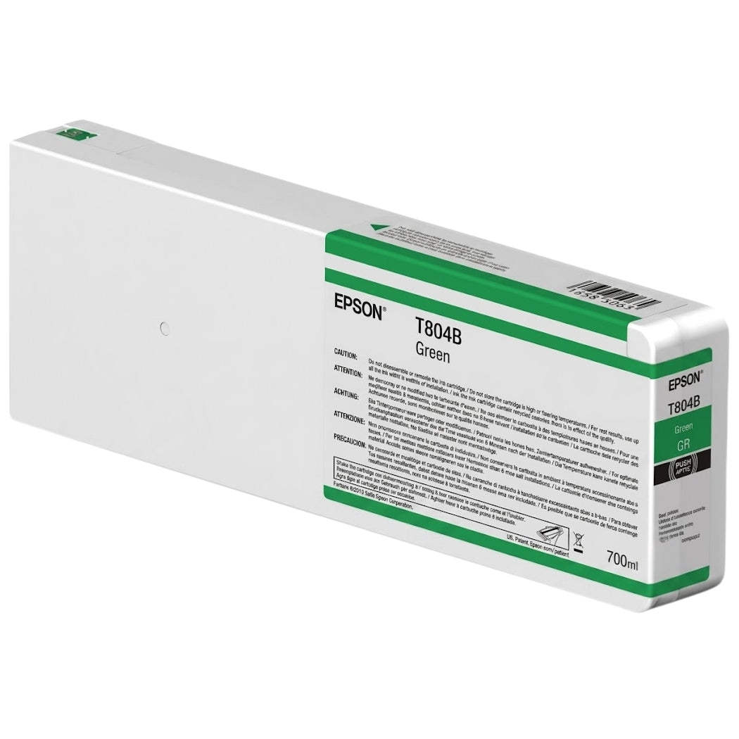 New, Pre-Owned - Epson 700ml UltraChrome HD Green Ink Cartridge, T804B00
