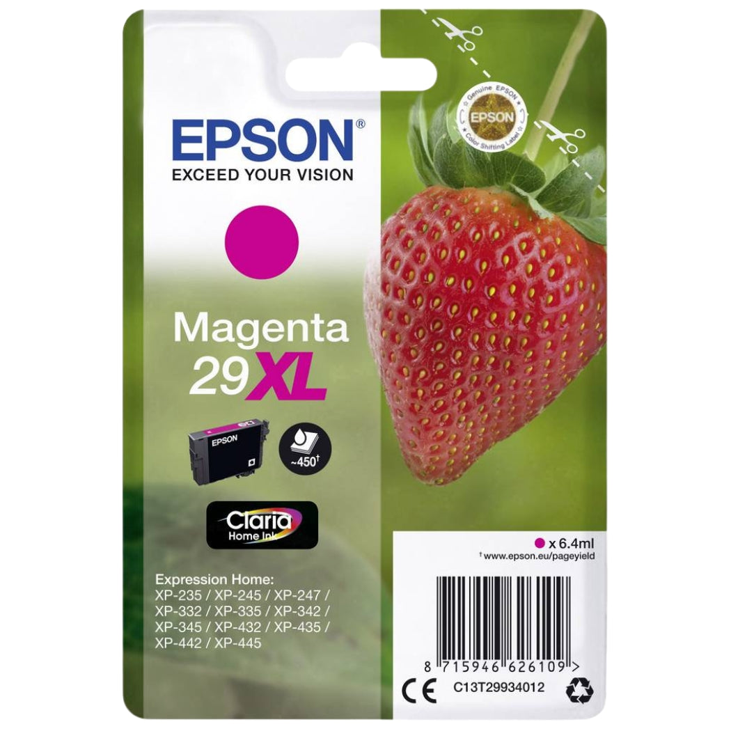 New, Pre-Owned - Epson 29XL Magenta Ink Cartridge, C13T299340