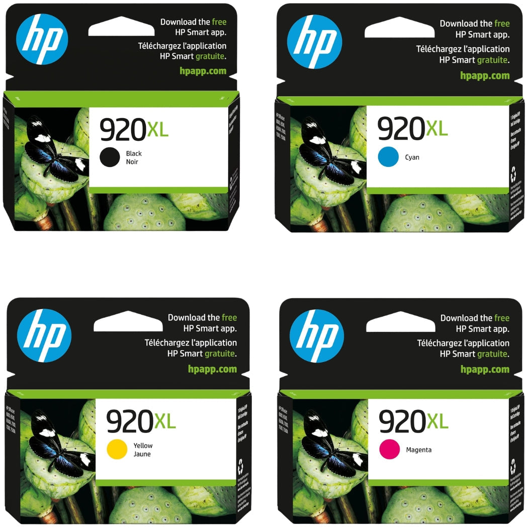 New, Pre-Owned - HP New, Pre-Owned - 920XL Black, Cyan, Magenta & Yellow Ink Cartridges