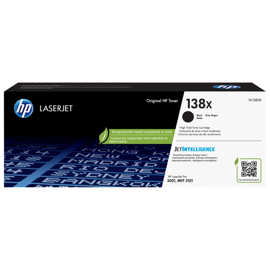 New, Pre-Owned - HP 138X High Yield Black Toner Cartridge, W1380X