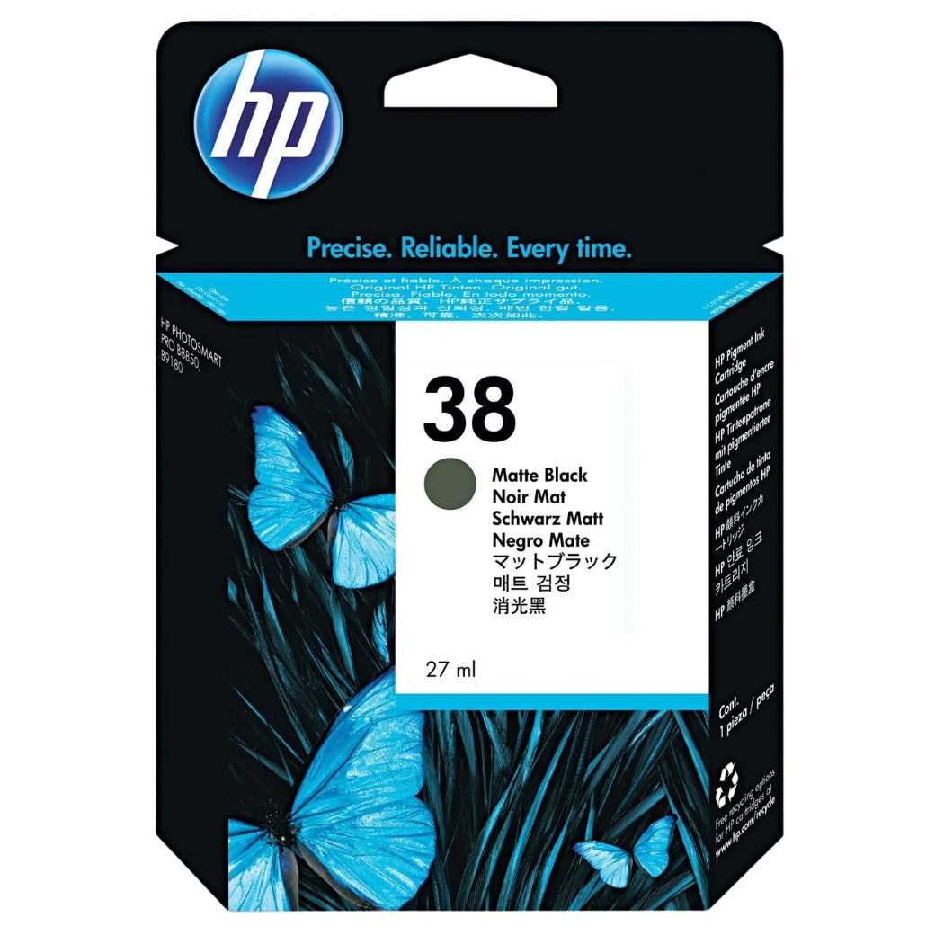 New, Pre-Owned - HP 38 Matte Black (C9412A) Ink Cartridge