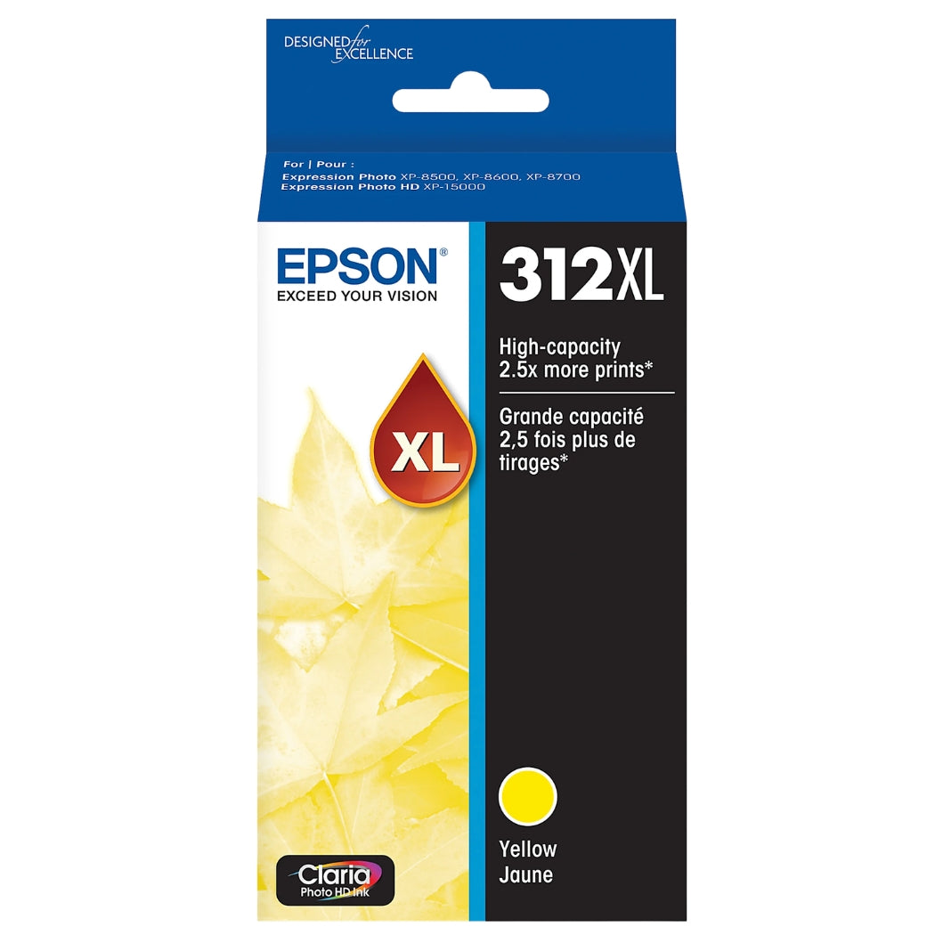 New, Pre-Owned - Epson 312XL High-Yield Yellow Ink Cartridge, T312XL420
