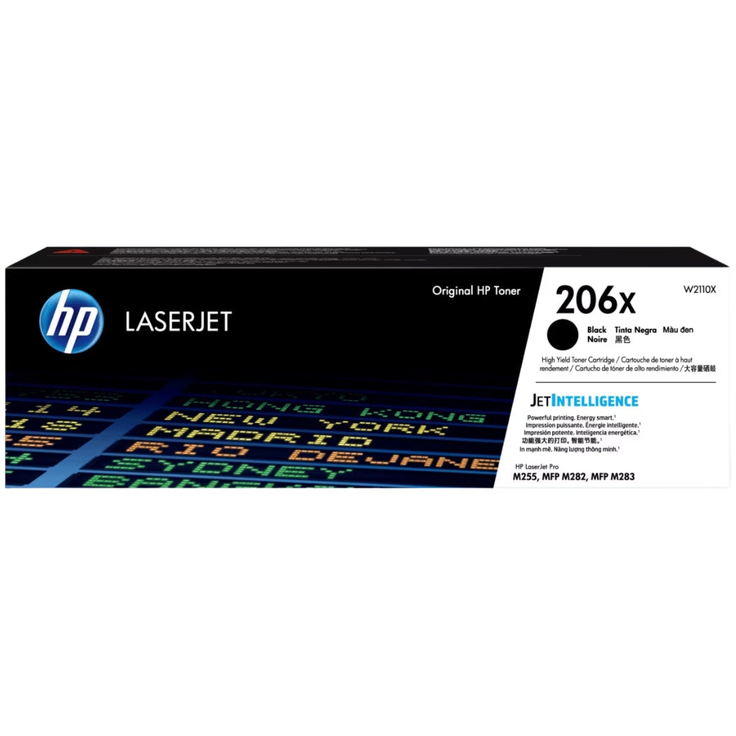 New, Pre-Owned - HP 206X High-Yield Black Laser Toner Cartridge, W2110X