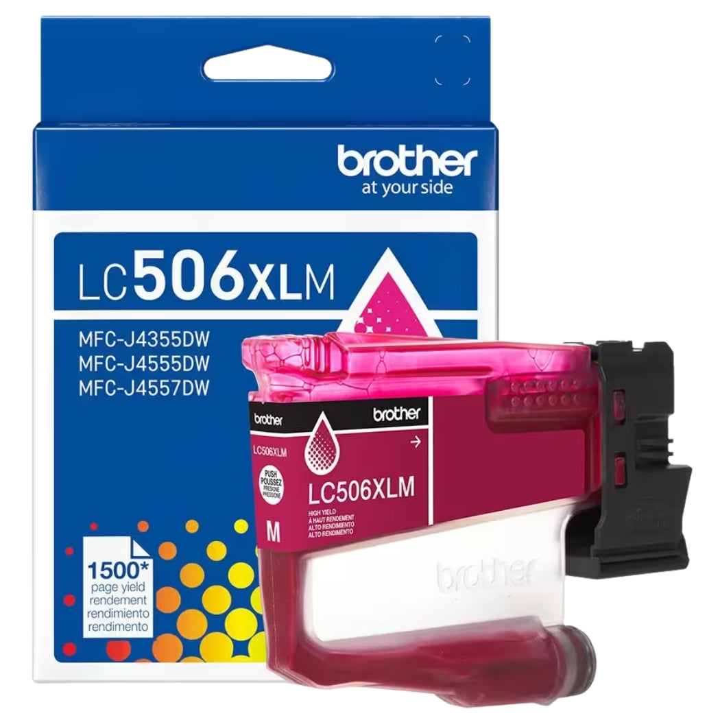 New, Pre-Owned - Brother LC506XL High Yield Magenta Ink Cartridge