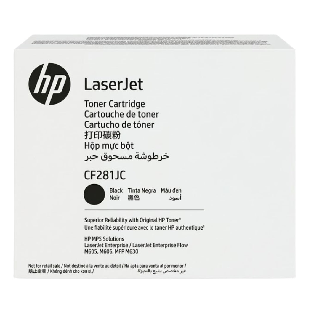 New, Pre-Owned - HP 81J Contract Black Toner Cartridge, CF281JC