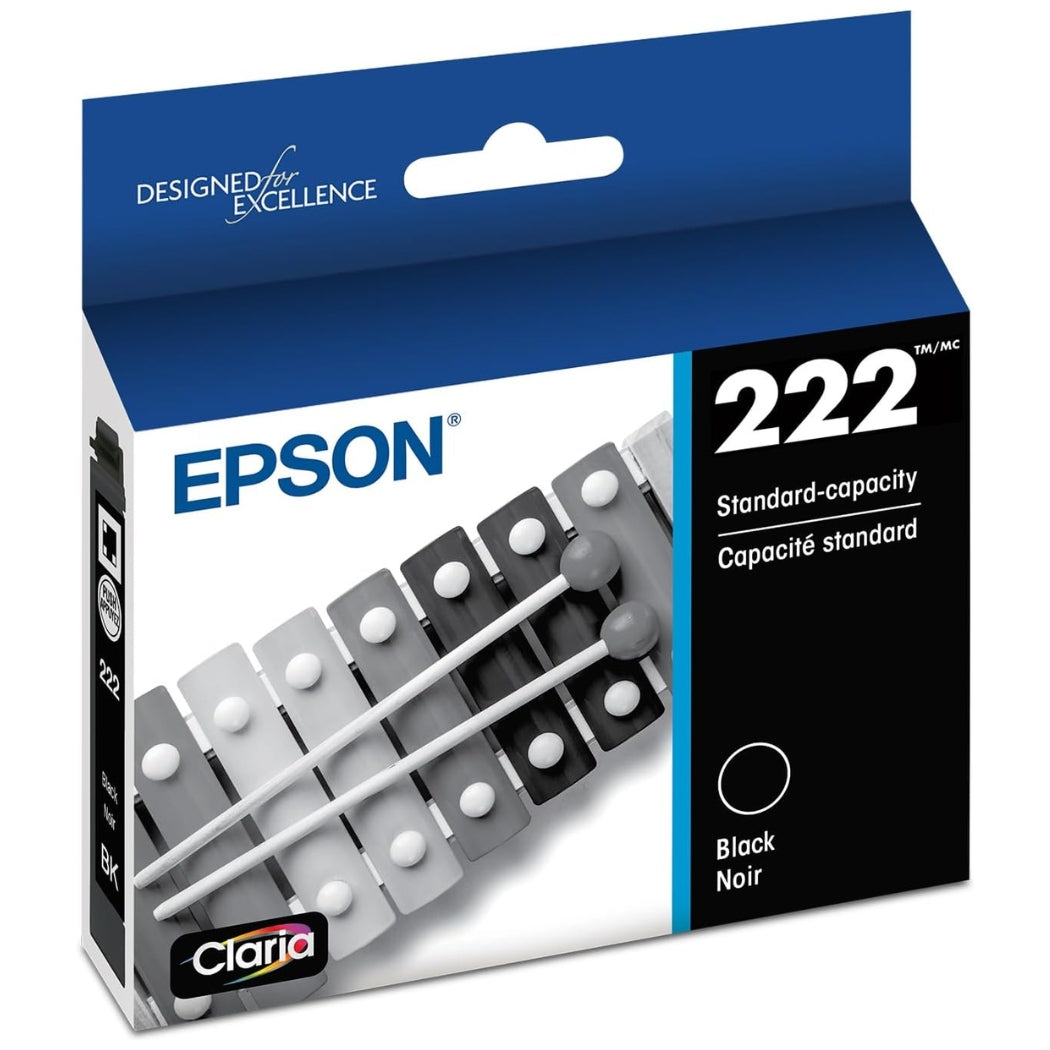 New, Pre-Owned - Epson T222 Black Claria Ink Cartridge, T222120-S