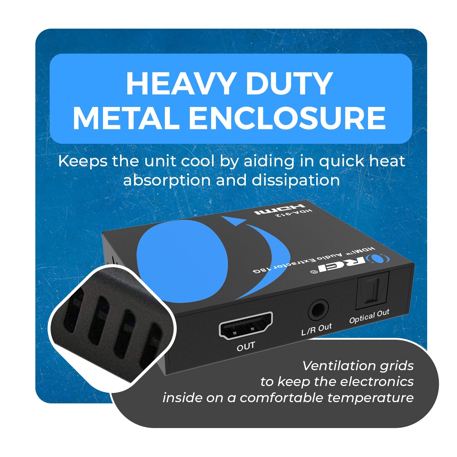 4K HDMI™ Audio Extractor (3.5mm, Optical)-HDA-912