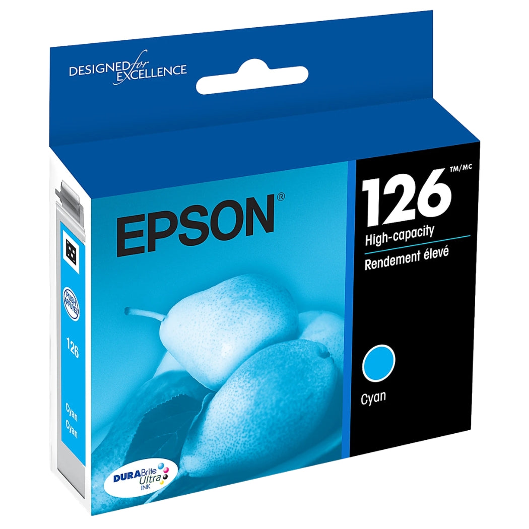 New, Pre-Owned - Epson T126220 High-Yield Ink Cartridge - Cyan