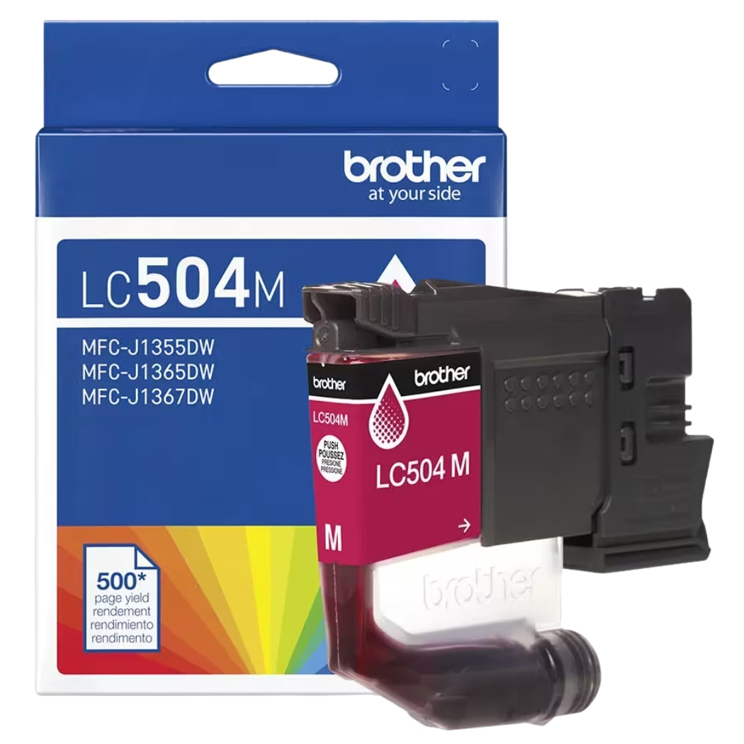 New, Pre-Owned - Brother LC504 Standard Yield Magenta Ink Cartridge