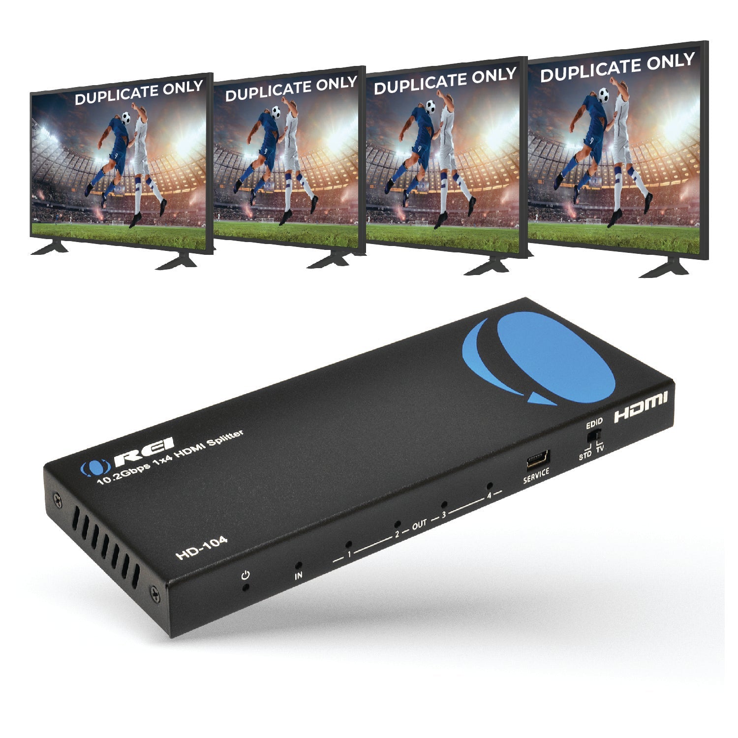 4K@30Hz 1x4 HDMI™ Splitter (HD-104)