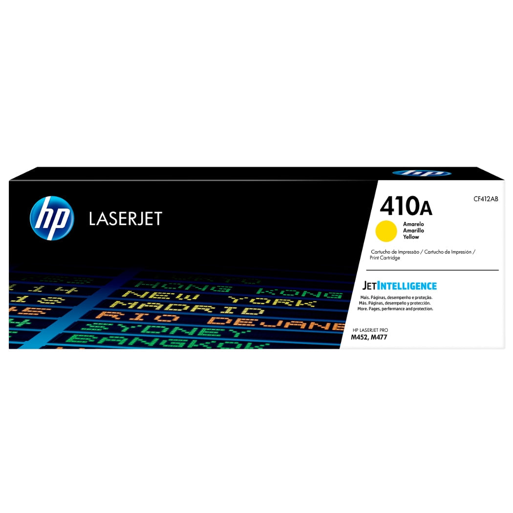 New, Pre-Owned - HP 410A Standard-Yield Yellow Laser Toner Cartridge, CF412A