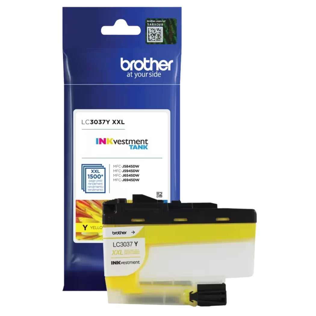 New, Pre-Owned - Brother LC3037 XXL Yellow Super High Yield Ink Tank