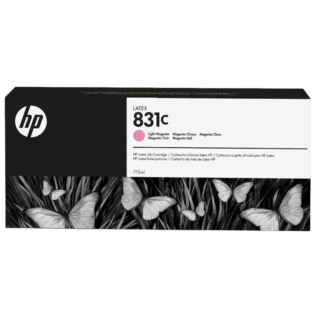 New, Pre-owned, HP 831C 775-ml (CZ699A) Light Magenta Latex Ink Cartridge