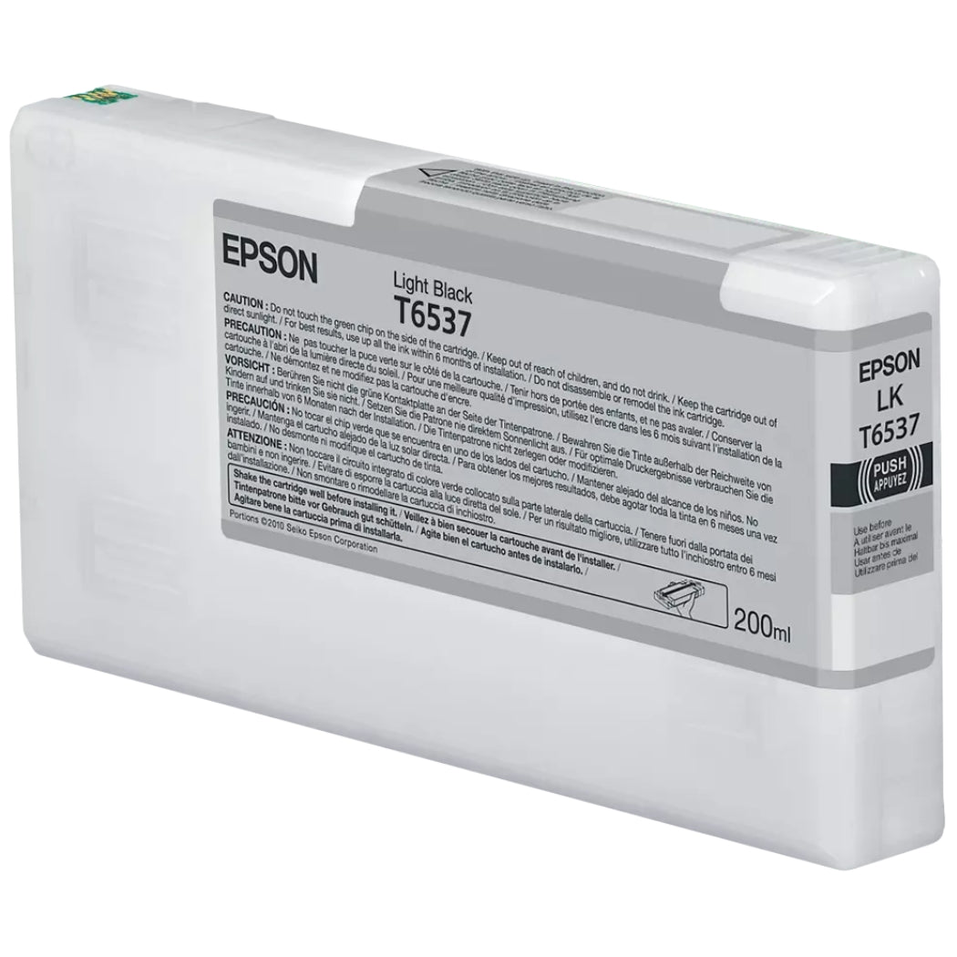 New, Pre-Owned - Epson T6537 light Black Ink Cartridge, T653700
